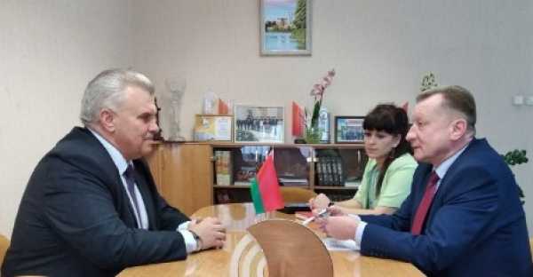 Председатель Профсоюза строителей с рабочим визитом в Витебске